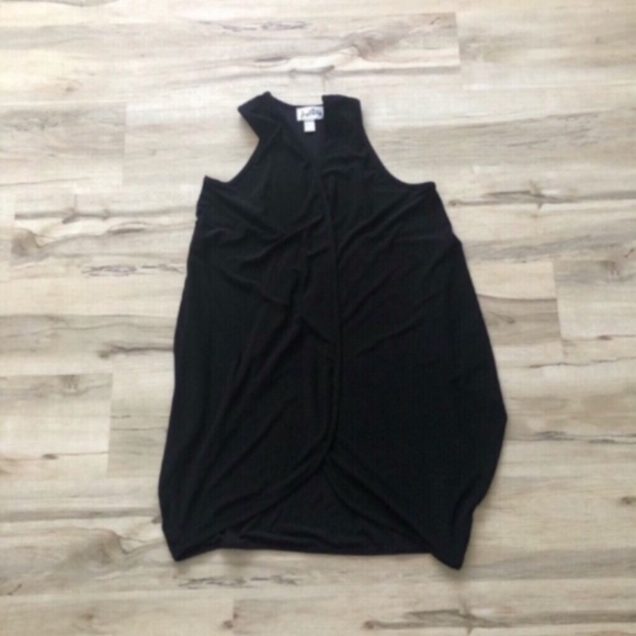 Joseph Ribkoff Sleeveless Open Front Black and Silver Women's Cardigan - Picture 2 of 7